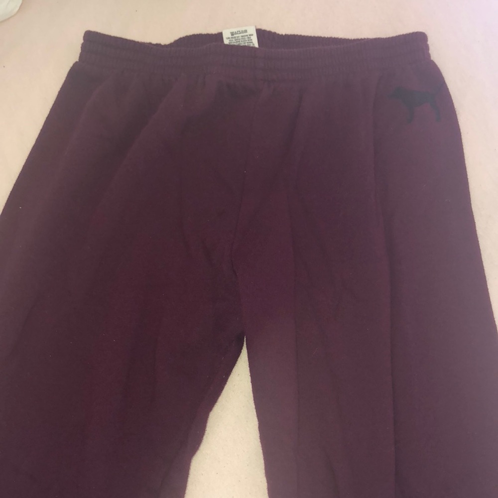 Love pink sweatpants (used)